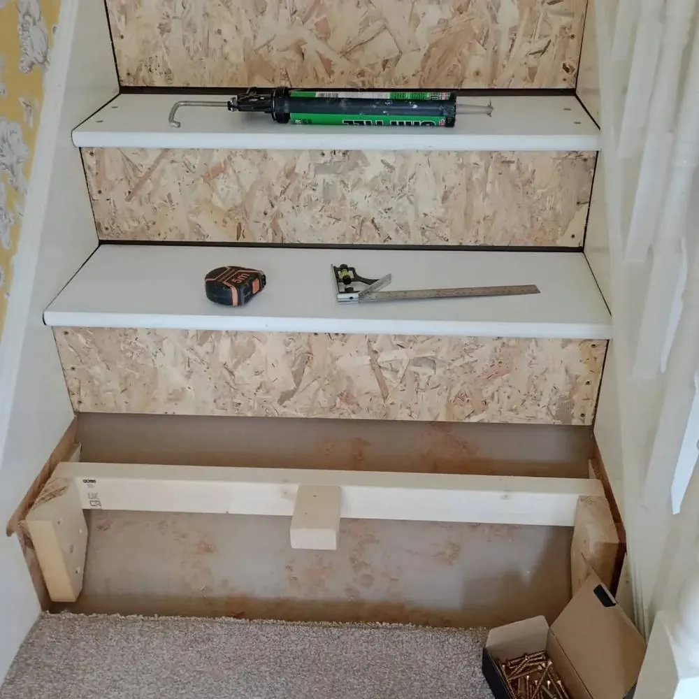 Staircase renovation detail