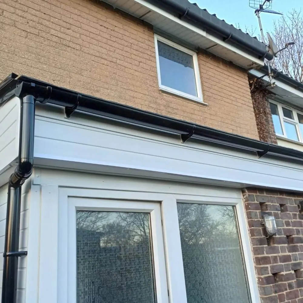 New black fascia and guttering